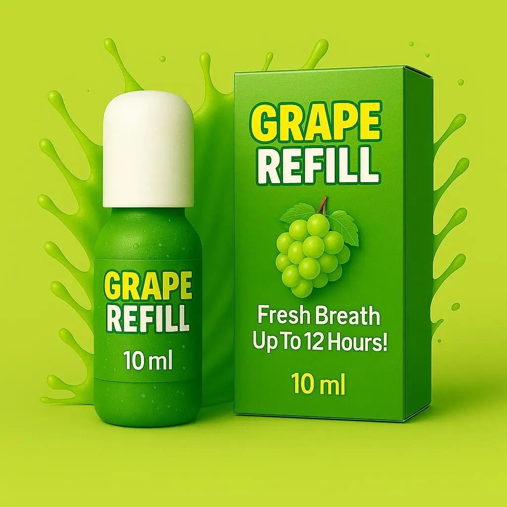 Grape Refill – date-ready breath in just one spray!
