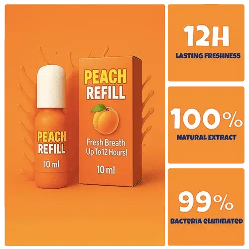 Peach Refill – date-ready breath in just one spray!
