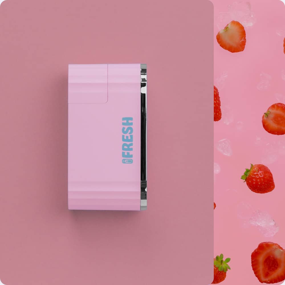 iFresh device in kitty design with 2 FreshFill strawberry refills